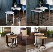 Square/Round Nest of 2 Tables