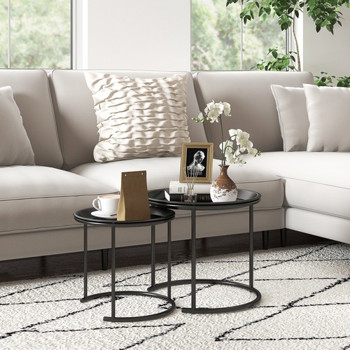 Nesting tables set side - of,