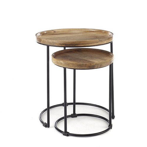Round solid wood - nest, of