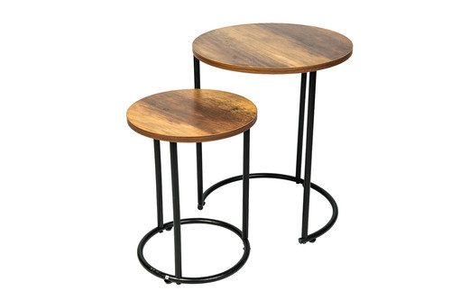 Round nesting table set 2 - set, of