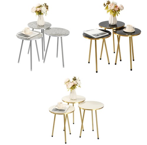 Set round wood metal - set, of