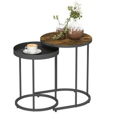 HOMCOM Nesting Side Table Set